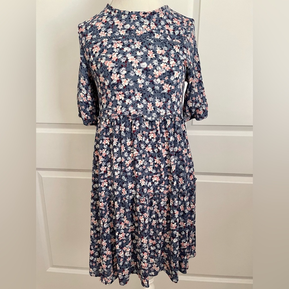 Blue floral Knox Rose mini dress size xs